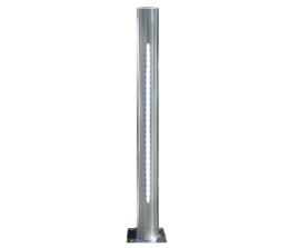 pilona inox leds